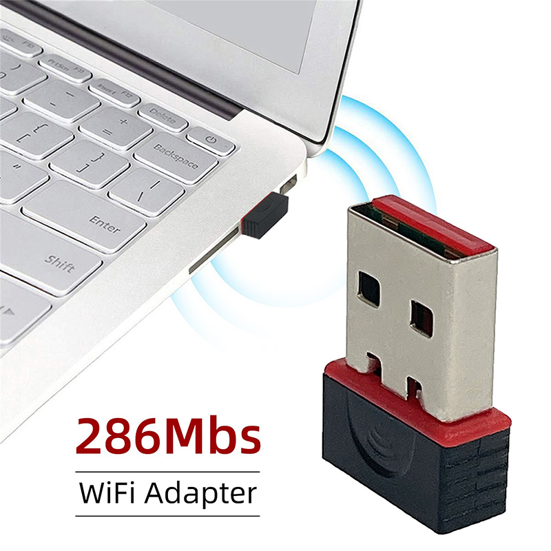Gigabit Network Card - 2.4Ghz لاسلكي صغير USB واي فاي