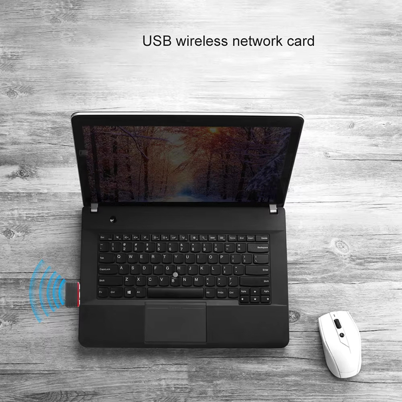 2.4Ghz لاسلكي صغير USB واي فاي - مراجعة Gigabit Network Card وسعره