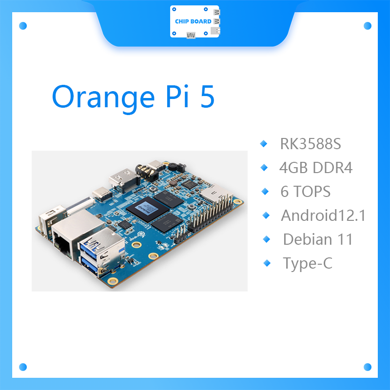 Orange Pi 5 4GB RK3588S ، وحدة - مراجعة Gigabit Network Card وسعره